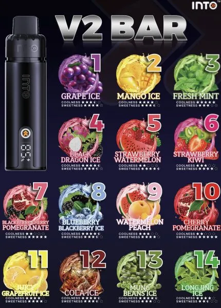 INTO V2 (Compatible IGET Bar Plus) 3 Pack Bundle Without Device Disposable Vape Australia