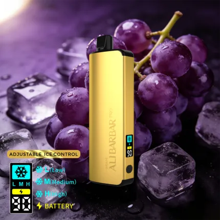 ALIBARBAR PRO 12000 Ice Adjust Grape Disposable Vape Australia